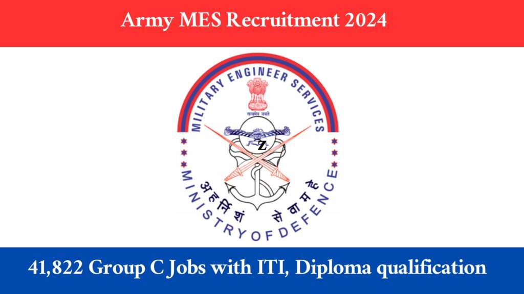 Army MES Recruitment 2024, Apply Online For 41822